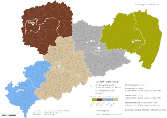 Vorschaubild Karte Straßenbauverwaltung