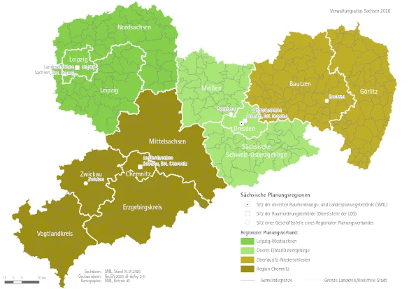 Vorschaubild Karte Planungsregionen