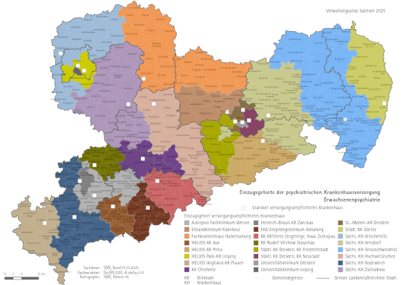Vorschaubild Karte Krankenhausversorgung Erwachsenenpsychiatrie